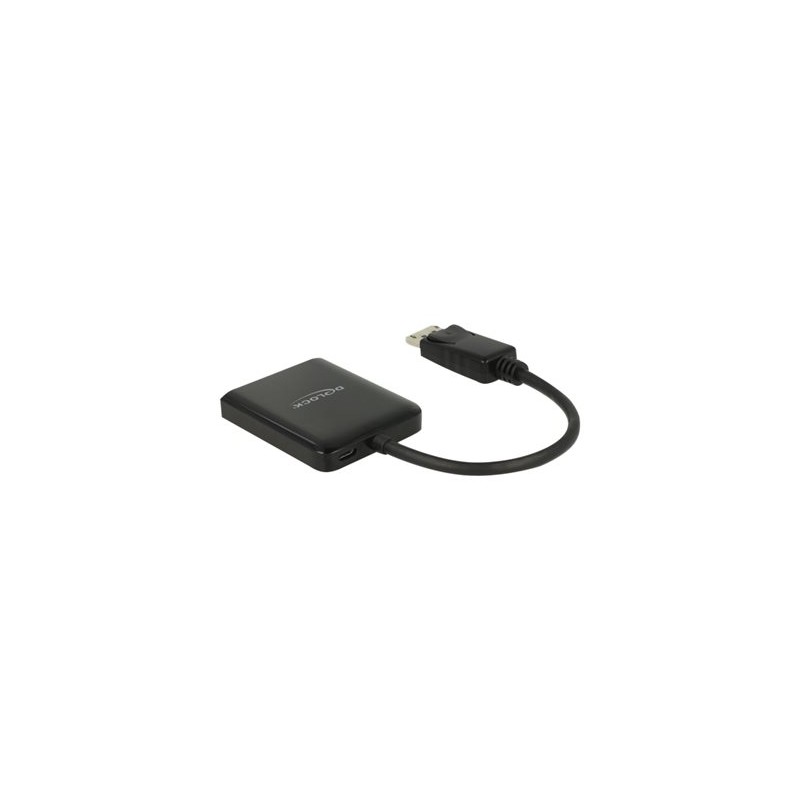 Delock DisplayPort 1.4 Splitter 1 x DisplayPort to 2 x DisplayPort MST - Rozdělovač video / audio - 2 x DisplayPort - desktop