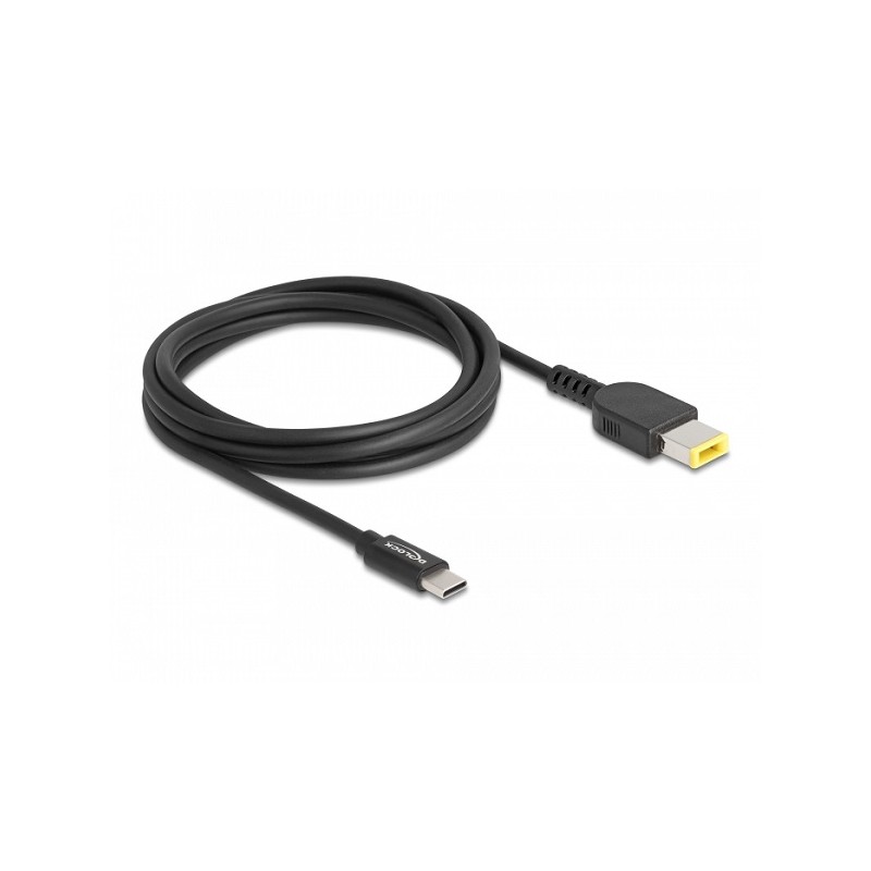 Delock - Elektrický kabel - 24 pin USB-C (M) do jack DC 11 x 4,5 mm (M) - 20 V - 3 A - 1.5 m - černá
