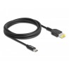 Delock - Elektrický kabel - 24 pin USB-C (M) do jack DC 11 x 4,5 mm (M) - 20 V - 3 A - 1.5 m - černá