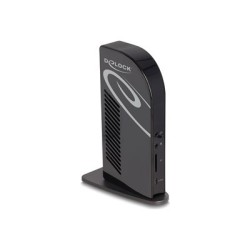 Delock - Dokovací stanice - USB-C / Thunderbolt 3 / Thunderbolt 4 - 3 x HDMI, 3 x DP - 1GbE - 135 Watt