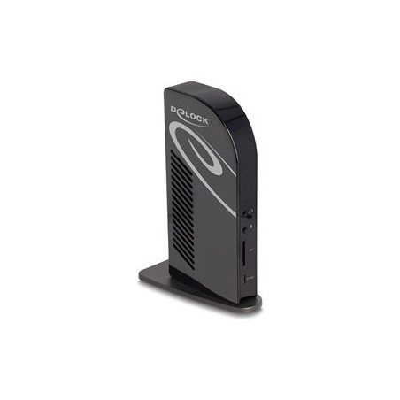Delock - Dokovací stanice - USB-C / Thunderbolt 3 / Thunderbolt 4 - 3 x HDMI, 3 x DP - 1GbE - 135 Watt