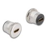 Delock - HDMI adaptér - HDMI se zdírkami (female) montáž na panel do HDMI se zdírkami (female) montáž na panel - cerná