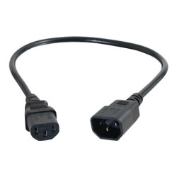 C2G Computer Power Cord Extension - Prodlužovací šňůra - power IEC 60320 C13 do IEC 60320 C14 - AC 250 V - 2 m