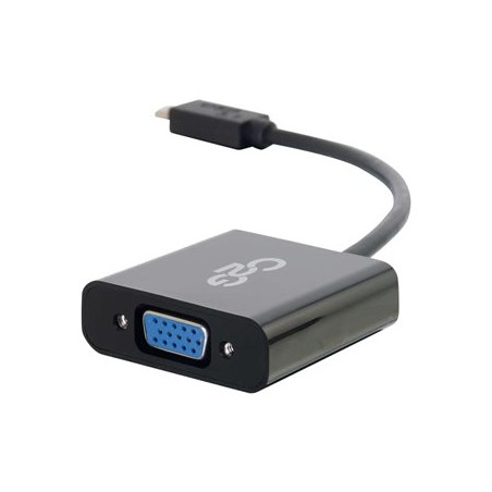 C2G USB 3.1 USB Type C to VGA Adapter - USB C to VGA Black - Externí video adaptér - USB 3.1 - D-Sub - černá