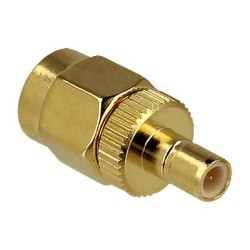 Delock - RF adapter - SMB s piny (male) do SMA s piny (male) - zlatá
