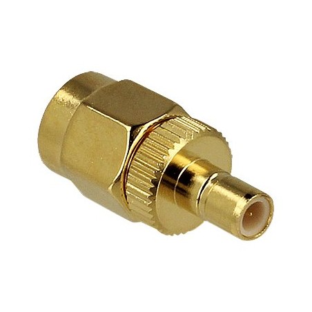 Delock - RF adapter - SMB s piny (male) do SMA s piny (male) - zlatá