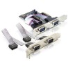 Delock 4 x serial PCI Express Card - Sériový adaptér - PCI Express x1 - RS-232 - 4 porty