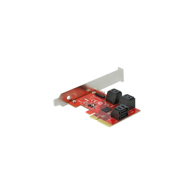 Delock - Řadič úložiště - SATA 6Gb/s - nízký profil - PCIe 3.0 x4