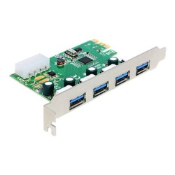 Delock PCI Express Card 4 x external USB 3.0 - USB adaptér - PCIe 2.0 - USB 3.0 x 4
