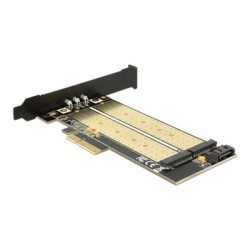Delock - Řadič úložiště - M.2 - M.2 Card / SATA 6Gb/s - nízký profil - PCIe x4