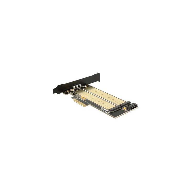 Delock - Řadič úložiště - M.2 - M.2 Card / SATA 6Gb/s - nízký profil - PCIe x4