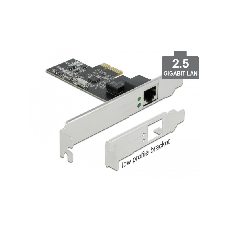 Delock PCI Express x1 Card to 1 x 2.5 Gigabit LAN - Síťový adaptér - PCIe 2.1 - 2.5GBase-T x 1