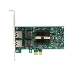Delock PCI Express Card 2 x Gigabit LAN - Síťový adaptér - PCIe 2.0 nízký profil - Gigabit Ethernet x 2