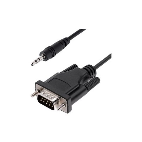 StarTech.com 3ft (1m) DB9 to 3.5mm Serial Cable for Serial Device Configuration, RS232 DB9 Male to 3.5mm Cable for Calibrating