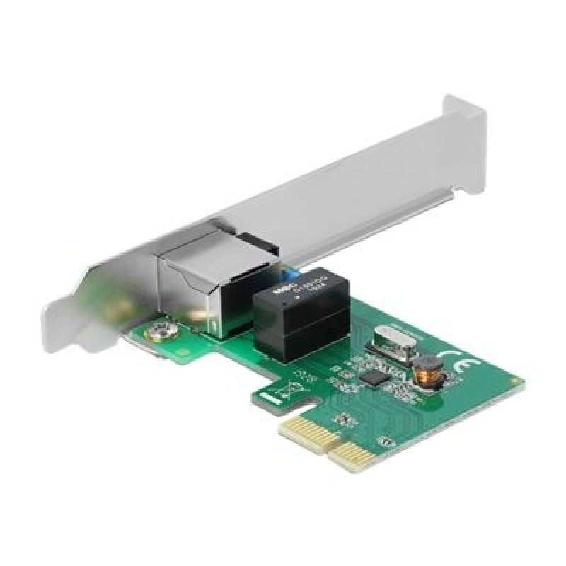 Delock PCI Express Card 1 x Gigabit LAN - Síťový adaptér - PCIe 1.1 nízký profil - Gigabit Ethernet 90381