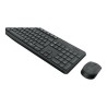 Logitech MK235 - Klávesnice a sada myši - bezdrátový - 2.4 GHz - skandinávské jazyky