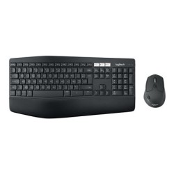 Logitech MK850 Performance - Klávesnice a sada myši - bezdrátový - Bluetooth, 2.4 GHz - AZERTY - belgická