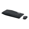 Logitech MK850 Performance - Klávesnice a sada myši - bezdrátový - Bluetooth, 2.4 GHz - QWERTY - britská