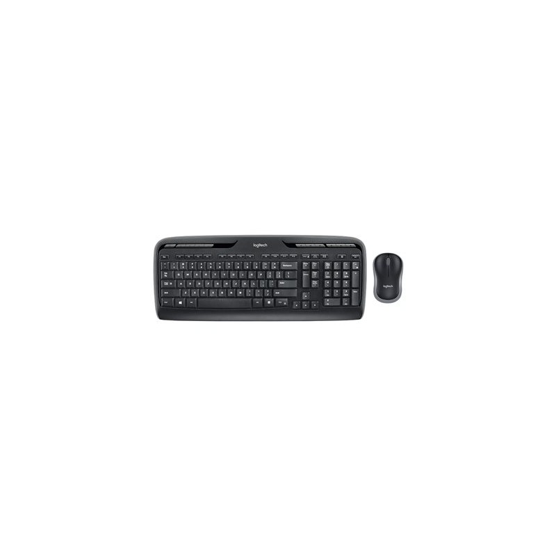 Logitech Wireless Combo MK330 - Klávesnice a sada myši - bezdrátový - 2.4 GHz - německá