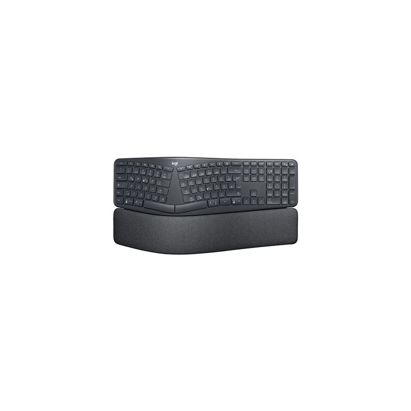 Logitech ERGO K860 - Klávesnice - bezdrátový - 2.4 GHz, Bluetooth 5.0 - QWERTZ - německá
