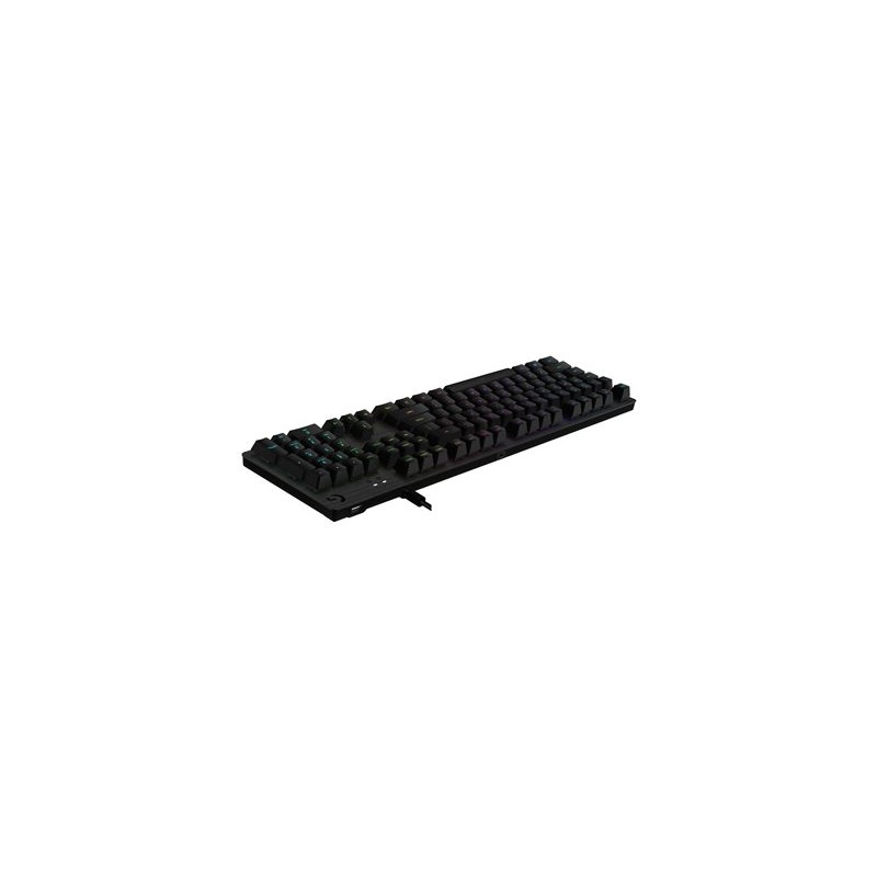 Logitech Gaming G512 - Klávesnice - podsvícení - USB - portugalská - klávesový spínač: GX Brown Tactile - uhlík