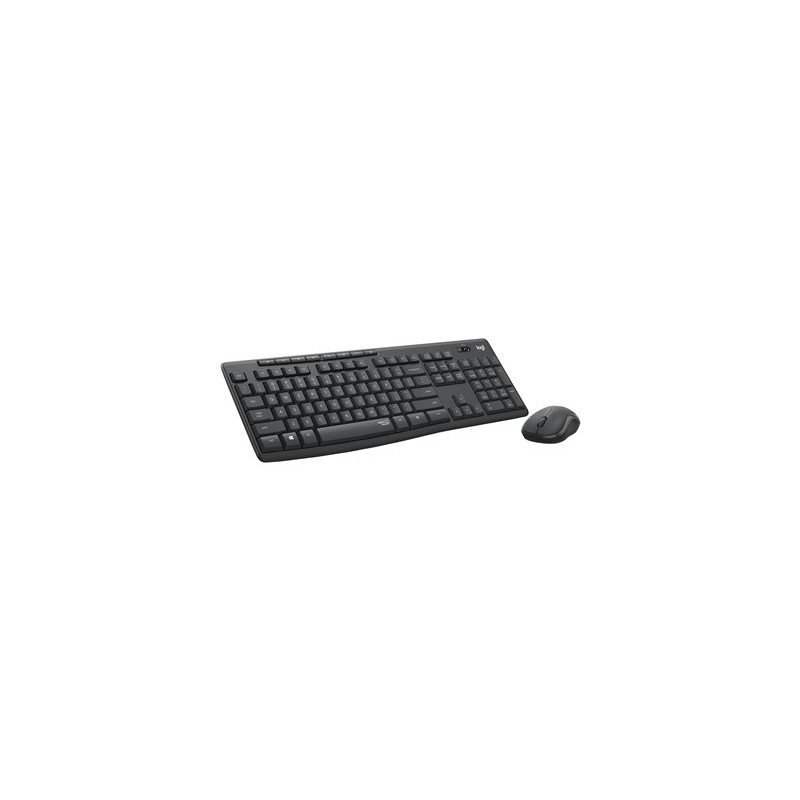 Logitech MK295 Silent - Klávesnice a sada myši - bezdrátový - 2.4 GHz - QWERTZ - německá - grafit