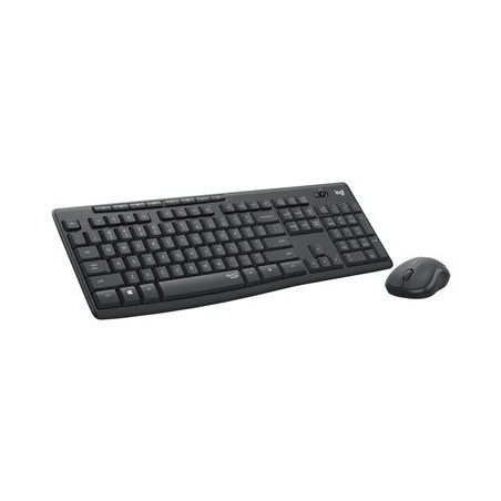 Logitech MK295 Silent - Klávesnice a sada myši - bezdrátový - 2.4 GHz - QWERTZ - německá - grafit