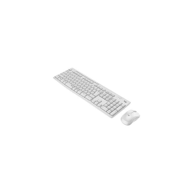Logitech MK295 Silent - Klávesnice a sada myši - bezdrátový - 2.4 GHz - maďarská - krémová