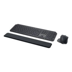 Logitech MX Keys Combo for Business - Klávesnice a sada myši - podsvícená - bezdrátový - Bluetooth LE - QWERTY - britská