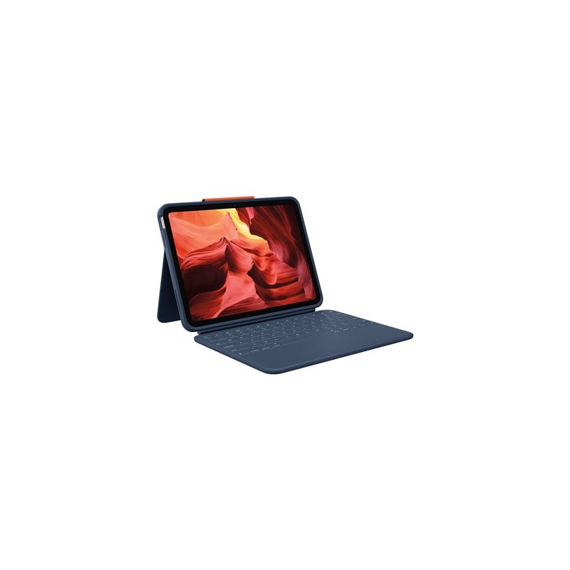 Logitech Rugged Combo 4 - Klávesnice a pouzdro - Apple Smart connector - classic blue - pro Apple 10.9-inch iPad (10.… 920011191