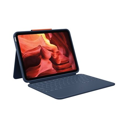 Logitech Rugged Combo 4 - Klávesnice a pouzdro - Apple Smart connector - classic blue - pro Apple 10.9-inch iPad (10.… 920011191
