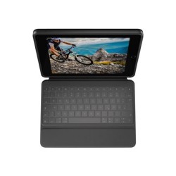 Logitech Rugged Folio - Klávesnice a pouzdro - Apple Smart connector - QWERTZ - německá - grafit - pro Apple 10.9-inch iPad
