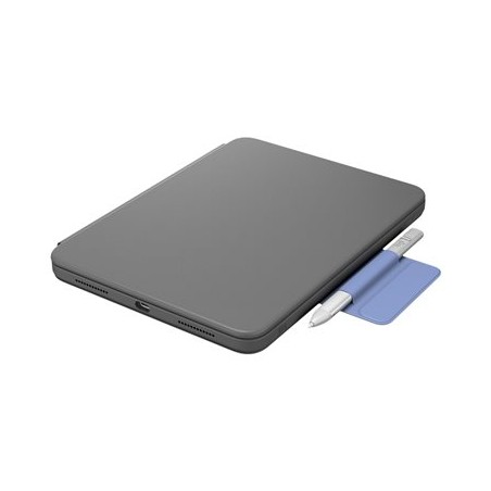 Logitech Rugged Folio - Klávesnice a pouzdro - Apple Smart connector - QWERTY - španělská - grafit - pro Apple 10.2-inch iPad