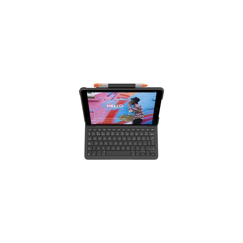 Logitech Slim Folio - Klávesnice a pouzdro - bezdrátový - Bluetooth LE - QWERTY - Skandinávské