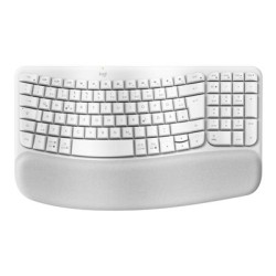 Logitech Ergo Series - Klávesnice - bezdrátový - 2.4 GHz, Bluetooth LE - QWERTZ - německá - bělavá