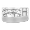 Logitech Ergo Series - Klávesnice - bezdrátový - 2.4 GHz, Bluetooth LE - QWERTZ - německá - bělavá