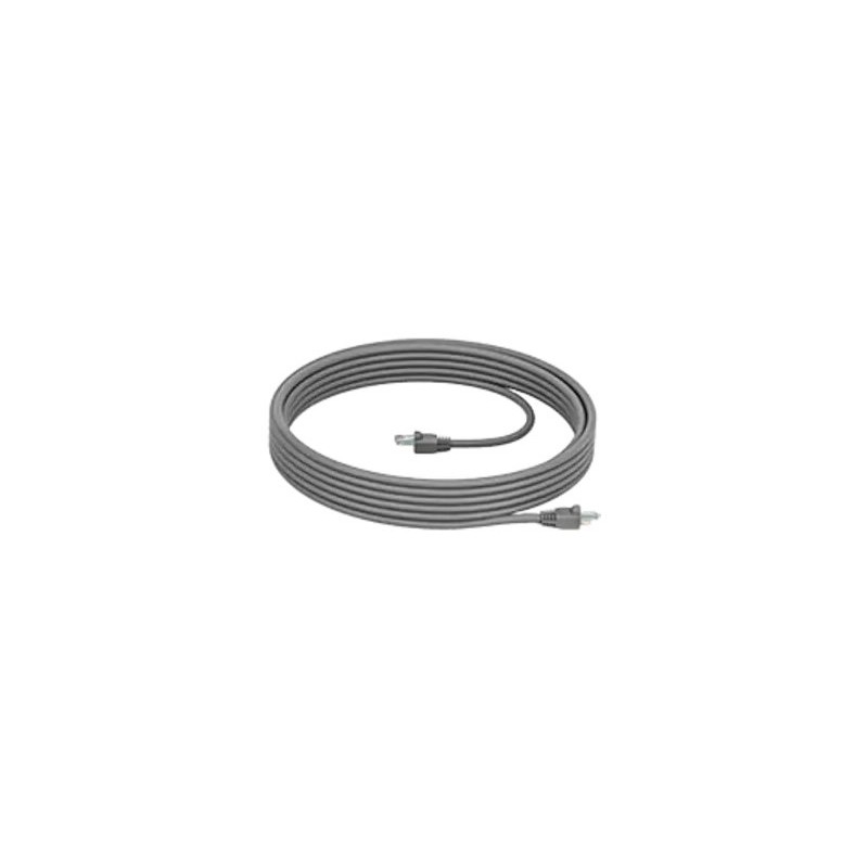 Logitech Cat5e Kit - Patch kabel - RJ-45 (M) do RJ-45 (M) - 7 m - SF/UTP - CAT 5e - grafit