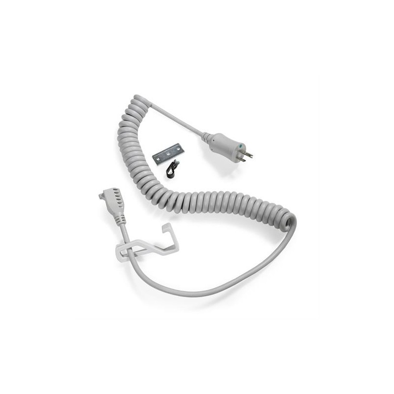 Ergotron Coiled Extension Cord Accessory Kit - Sada kabelů k napájení - 2.4 m - svinutý - šedá - Saudská Arábie, Evropa