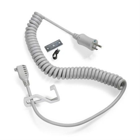 Ergotron Coiled Extension Cord Accessory Kit - Sada kabelů k napájení - 2.4 m - svinutý - šedá - Saudská Arábie, Evropa