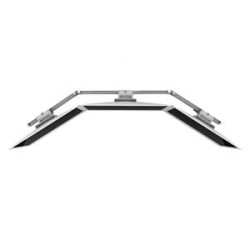 Ergotron HX - Upevňovací komponent (rukojeť, 3 otočné čepy, trojitý luk se závěsy) - pro 3 LCD displeje - bílá - velikost