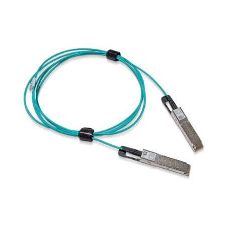 NVIDIA - Kabel pro přímé připojení 200GBase-AOC - QSFP56 do QSFP56 - 5 m - 5 m - optické vlákno - Active Optical Cable (AOC)