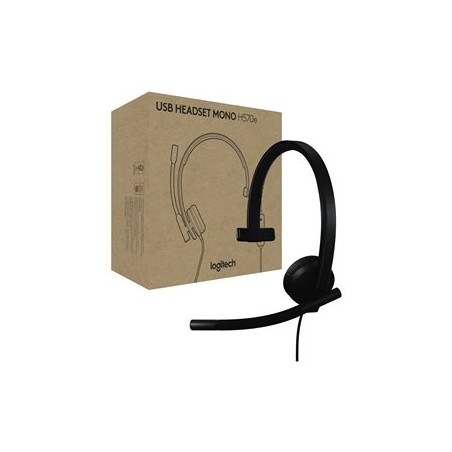 Logitech H570e - Náhlavní souprava - náhlavní - kabelové - USB-A - certifikováno pro Microsoft Teams 981001426