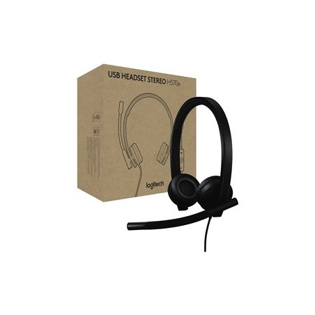 Logitech H570e - Náhlavní souprava - náhlavní - kabelové - USB-A - certifikováno pro Microsoft Teams 981001430