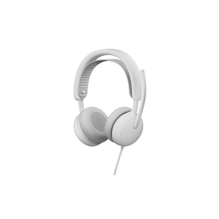 Logitech Zone Wired 2 for Business - Náhlavní souprava - náhlavní - kabelové - odstranení šumu - belavá - certifikováno pro