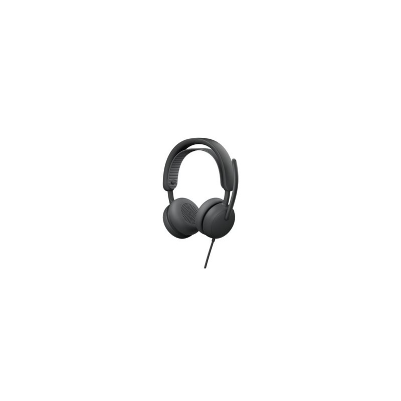 Logitech Zone Wired 2 for Business - Náhlavní souprava - náhlavní - kabelové - odstranení šumu - grafit - certifikováno pro