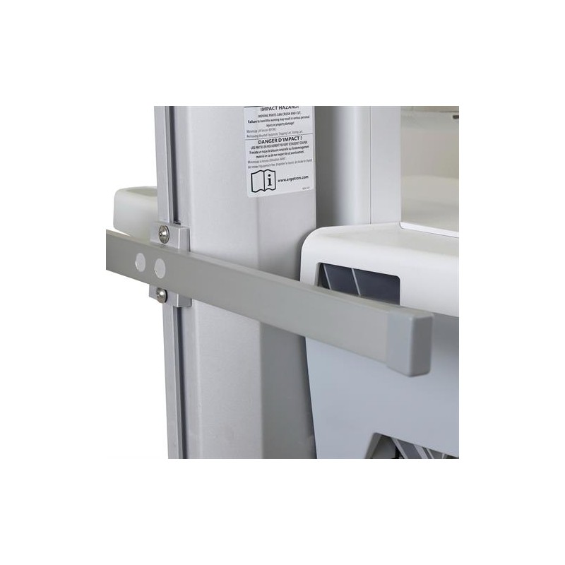 Ergotron StyleView SV Accessory DIN Rail - Upevňovací komponent (úchyt, kolejnice DIN) - hliník - lze připevnit na vozík
