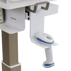 Ergotron Slim 2.0 - Upevňovací komponent (držák) - pro čtečká čárových kódů - zdravotní - bílá - montáž na bok košíku - pro