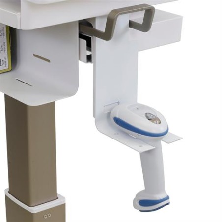Ergotron Slim 2.0 - Upevňovací komponent (držák) - pro čtečká čárových kódů - zdravotní - bílá - montáž na bok košíku - pro