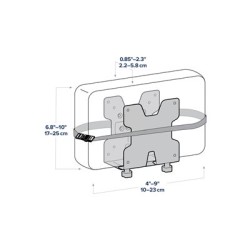 Ergotron - Montáž mini PC - montáž na nástěnnou kolejnici - bílá 98721290