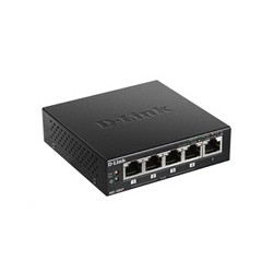 D-Link DGS-1005P 5-port Gigabit Desktop PoE+ Switch, 4 porty jsou PoE+, PoE budget 60W